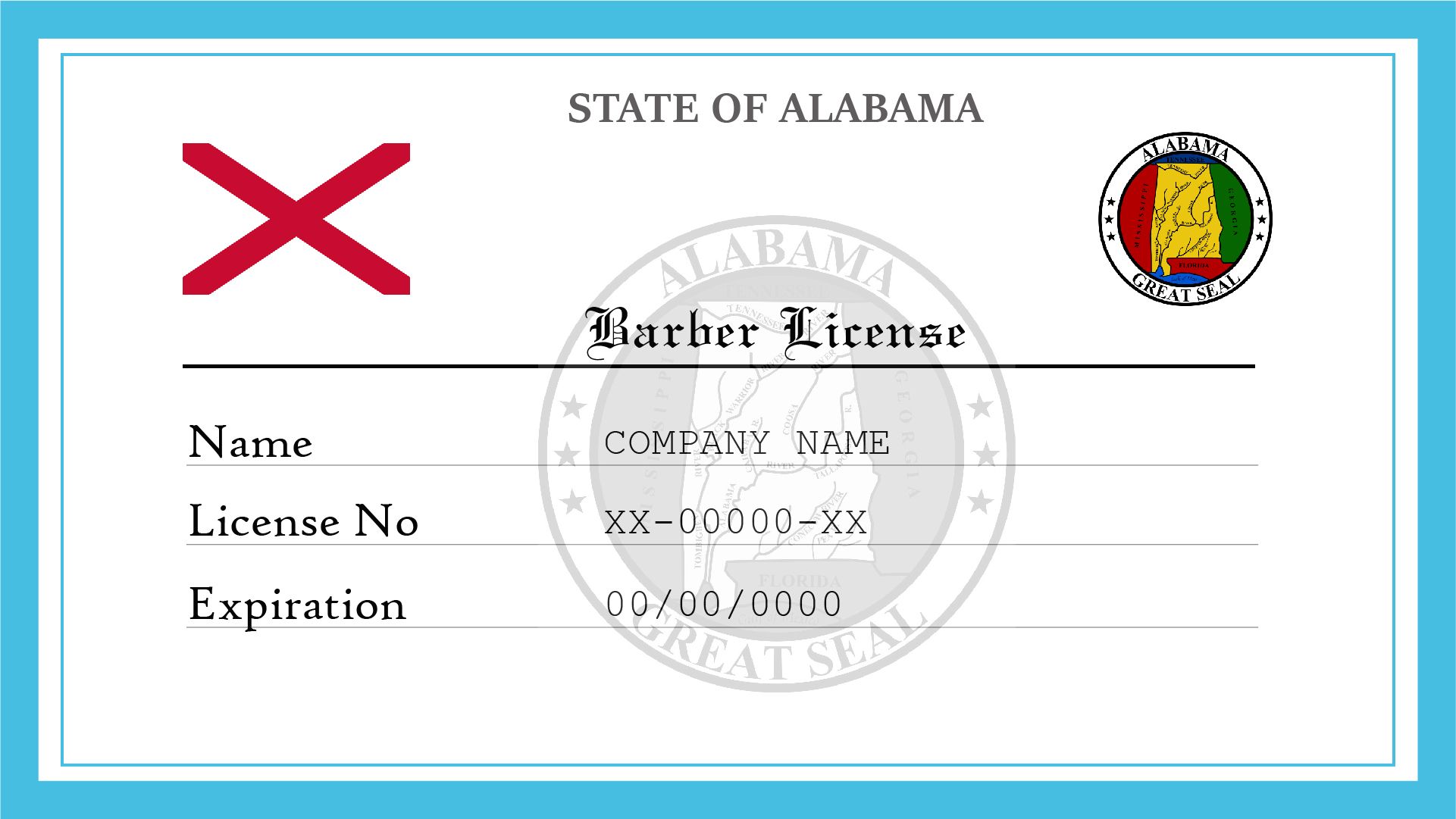 Alabama Barber License License Lookup