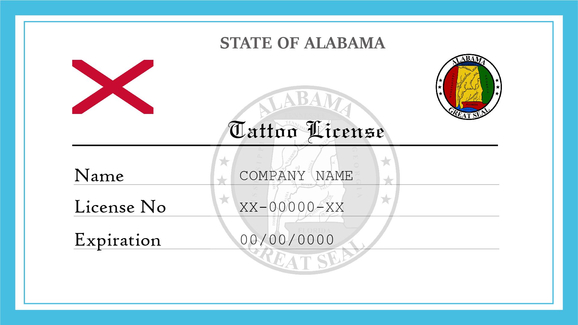 Indiana Tattoo License  License Lookup