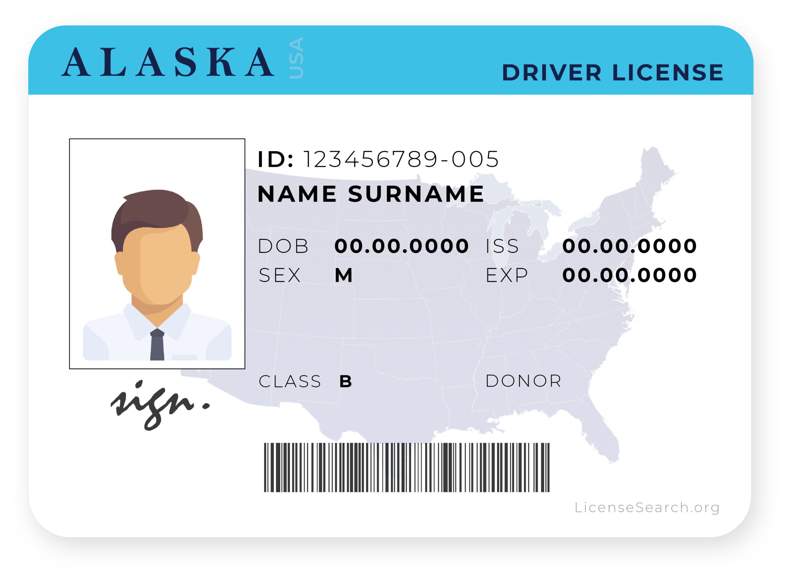 alaska drivers license free download template