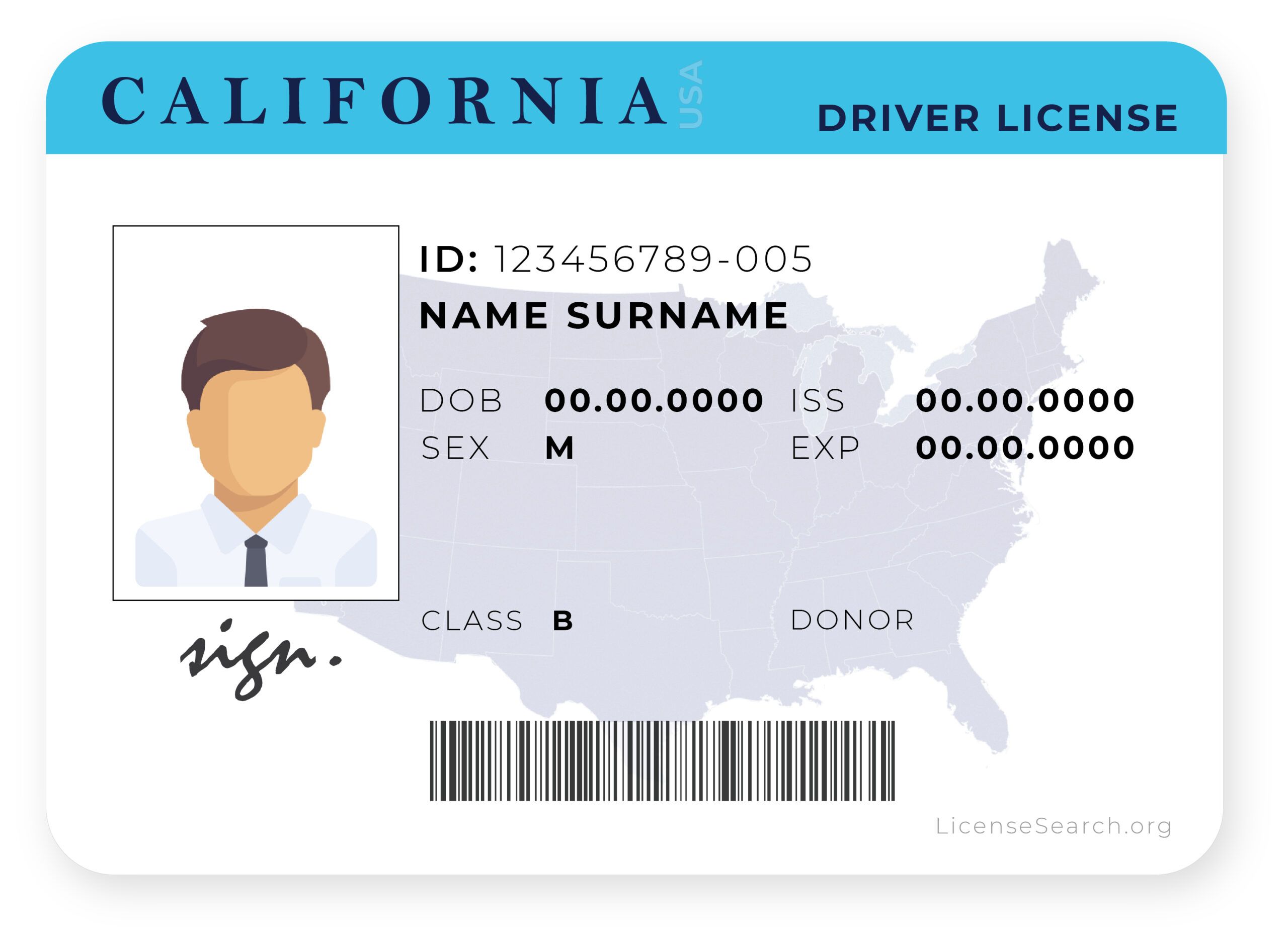 Driver License California 2024 - Livia Queenie