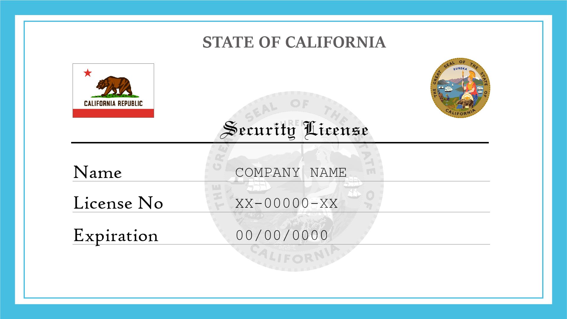 California Security License | License Lookup