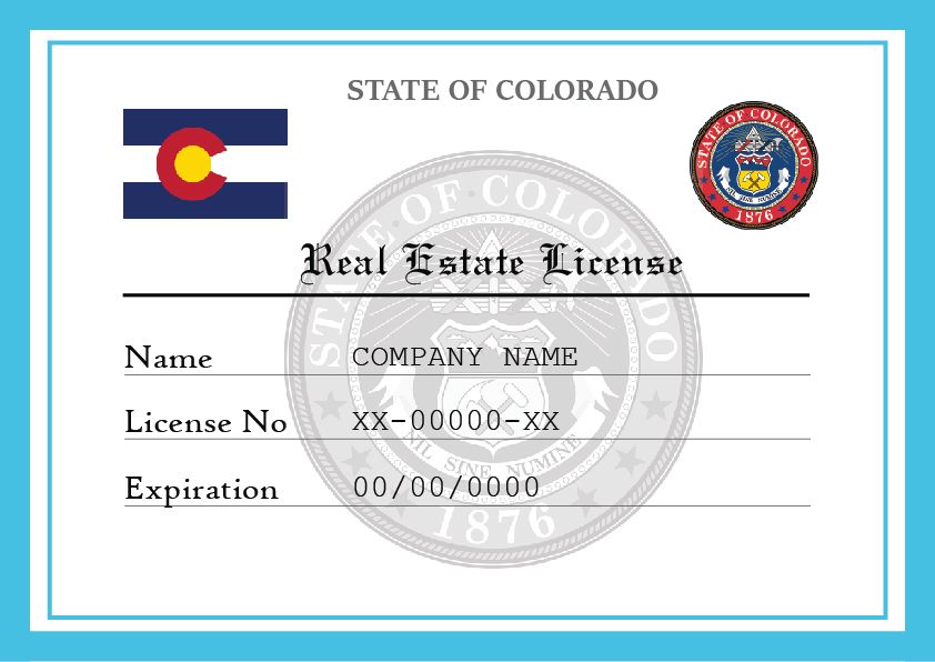 Colorado Real Estate License License Lookup