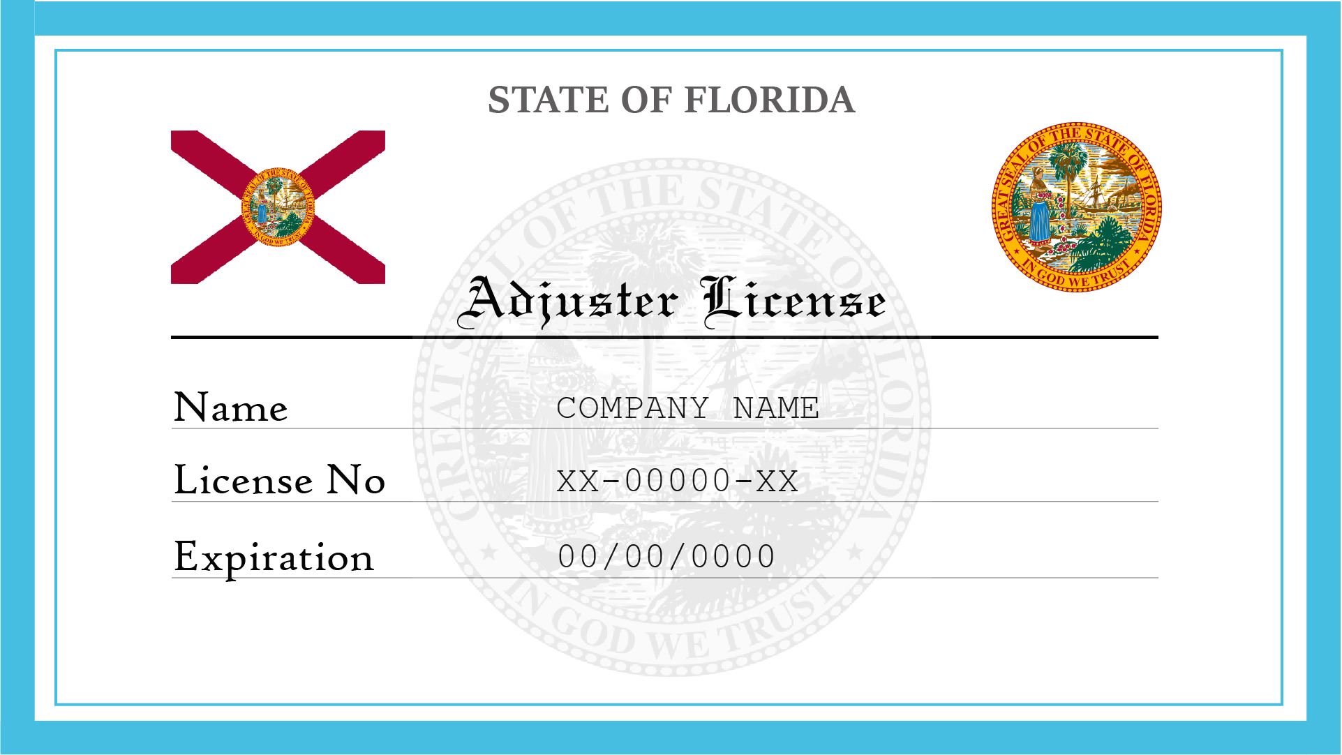 Florida Adjuster License License Lookup
