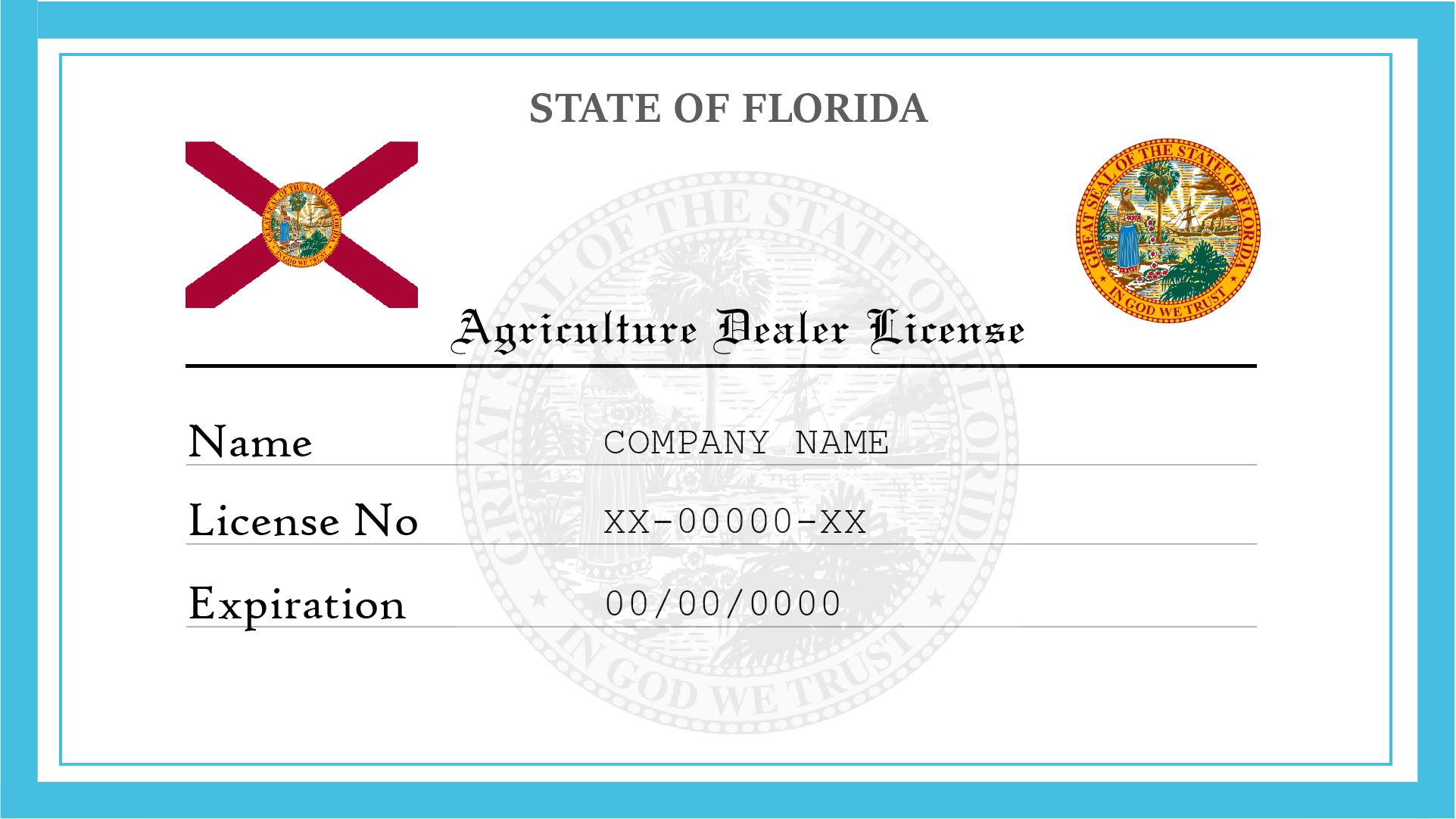 florida department of agriculture license