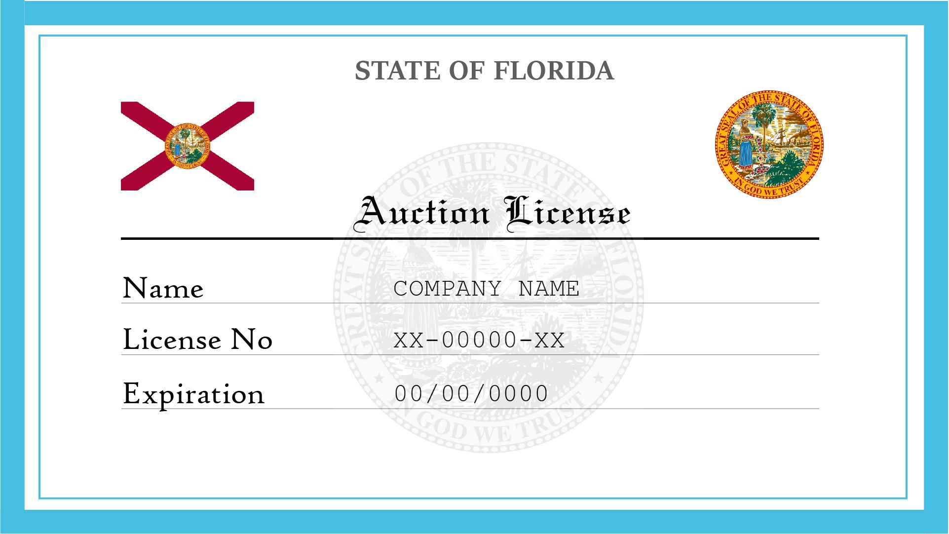 Florida Auction License License Lookup