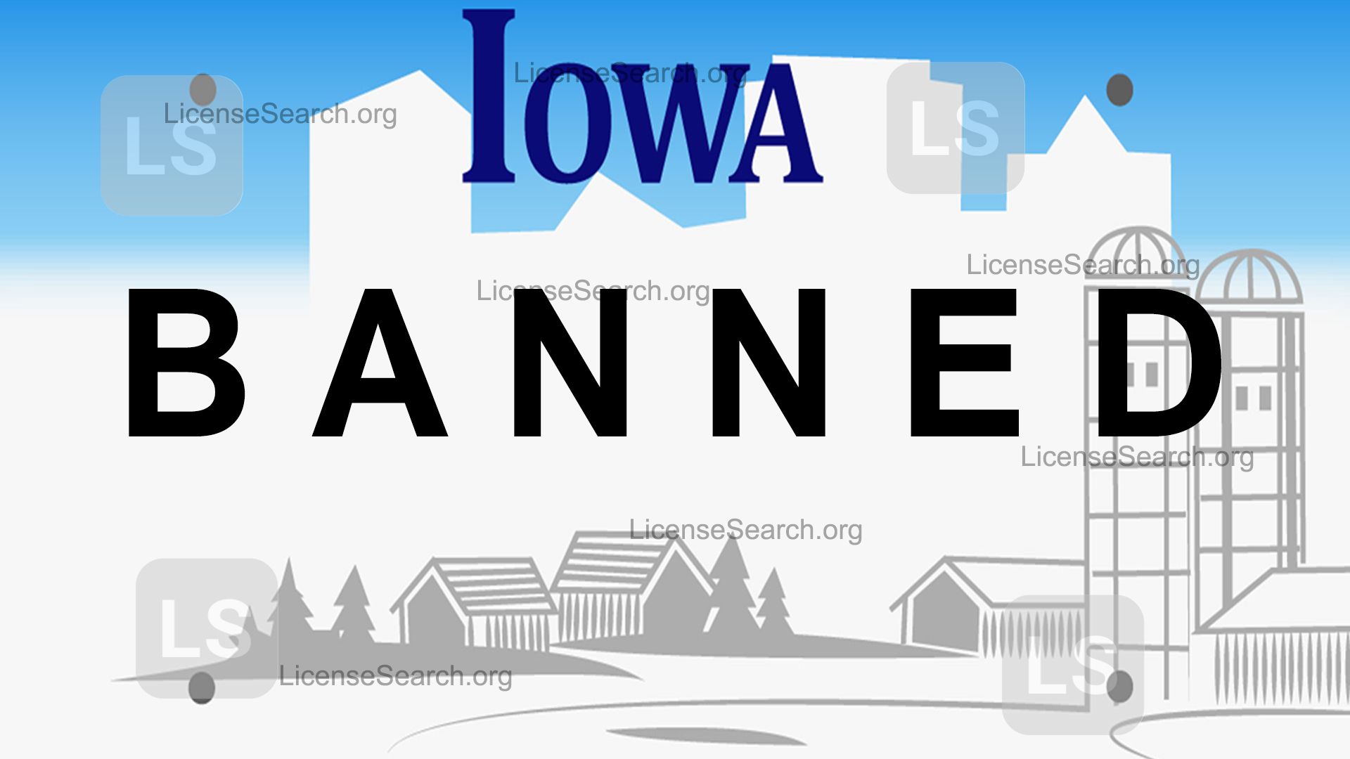Iowa Banned License Plate License Lookup