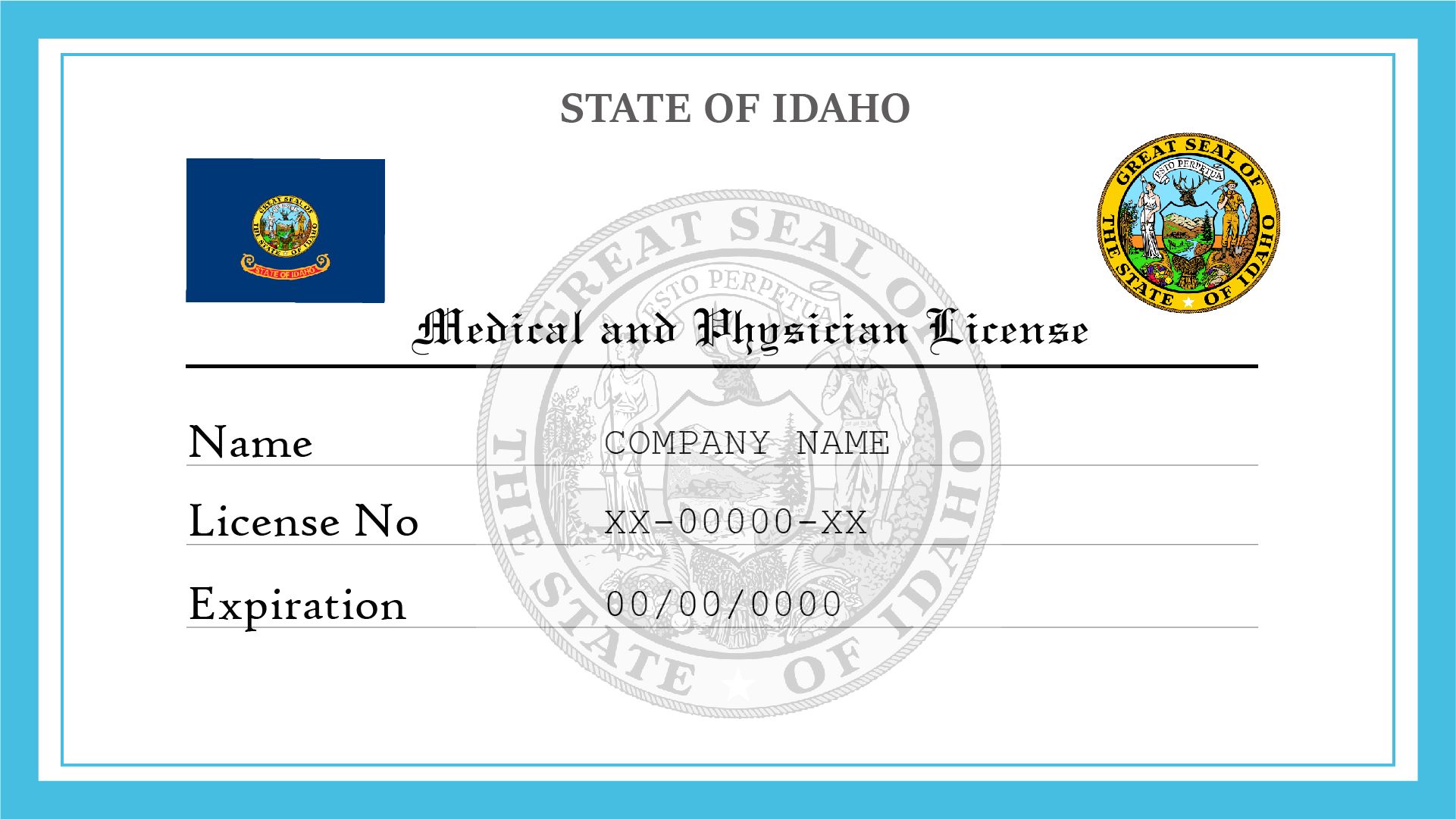 Idaho Medical & Physician License License Lookup