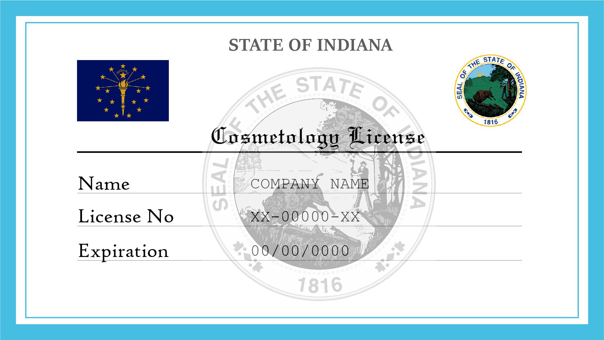 Indiana Cosmetology License License Lookup