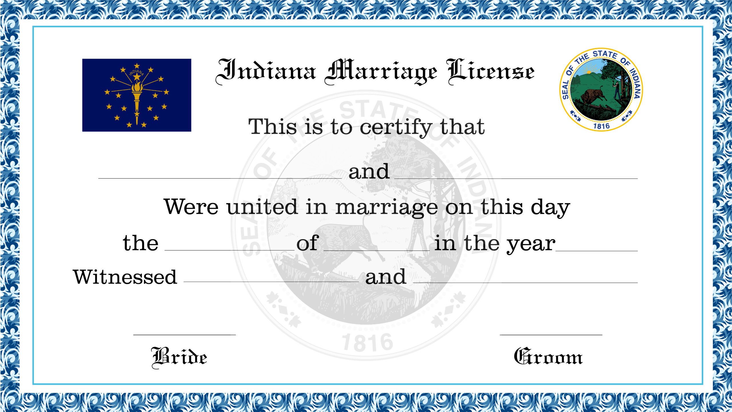 Indiana Marriage License License Lookup