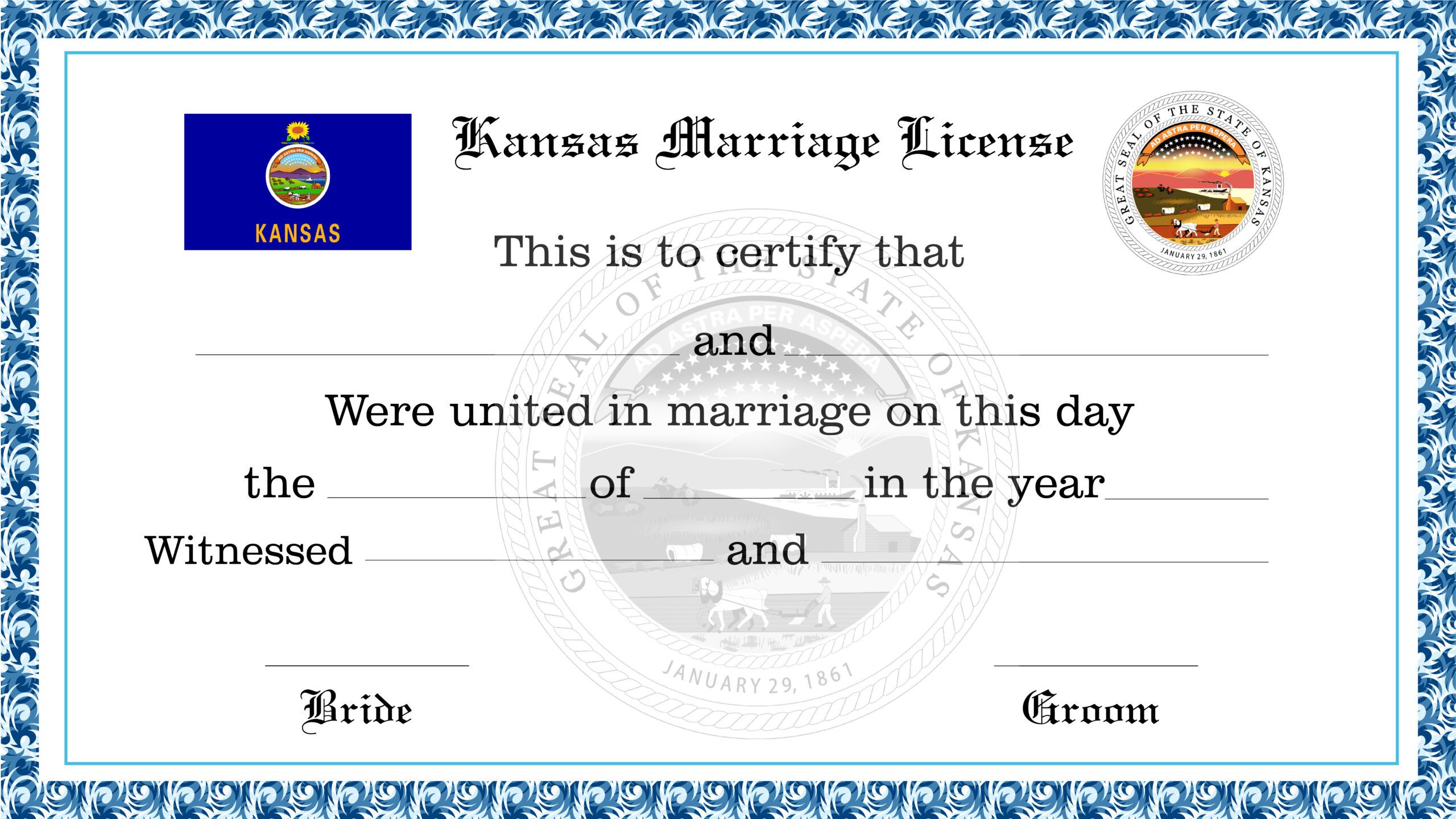 Kansas Marriage License License Lookup