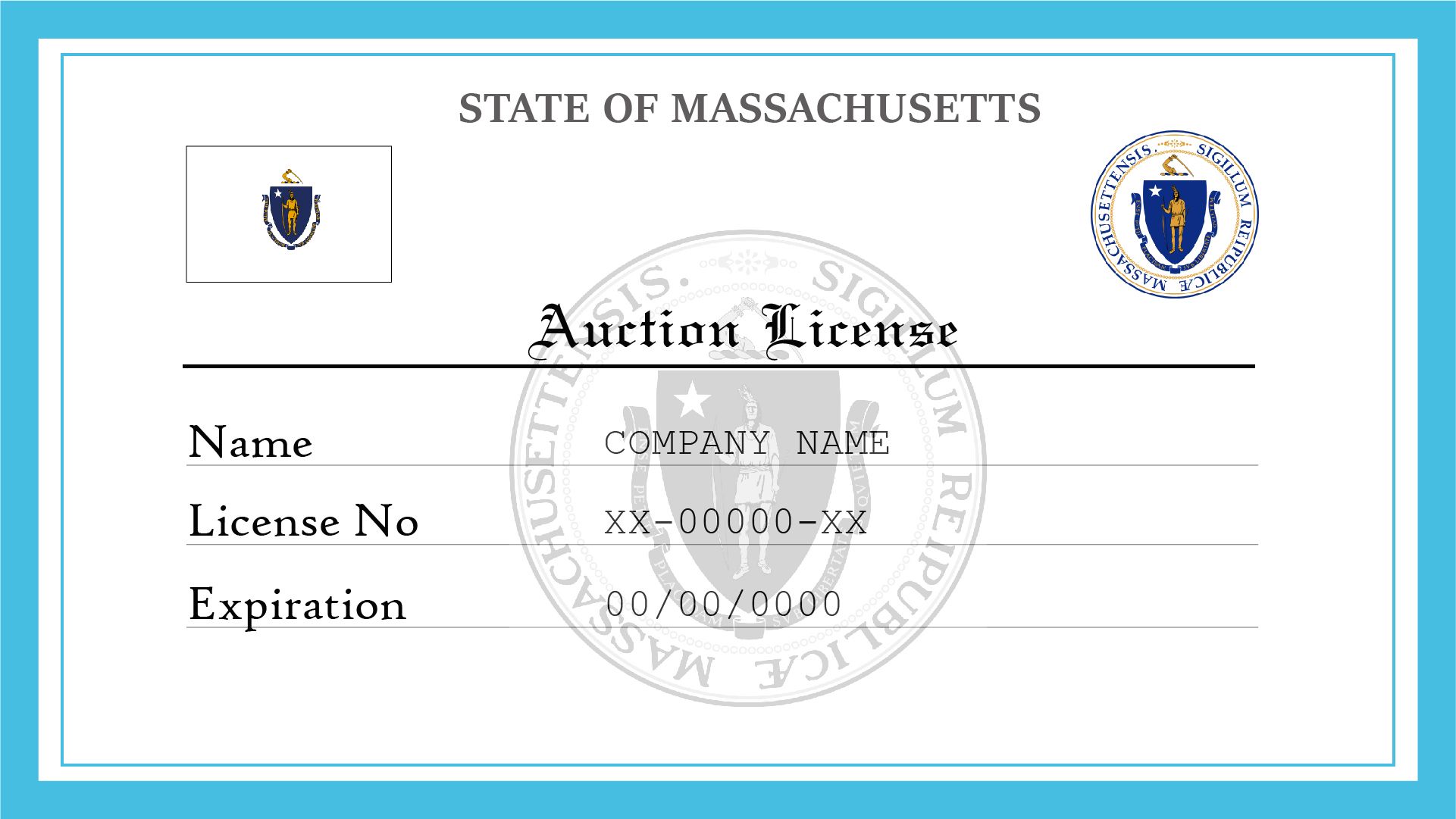 Massachusetts Auction License License Lookup