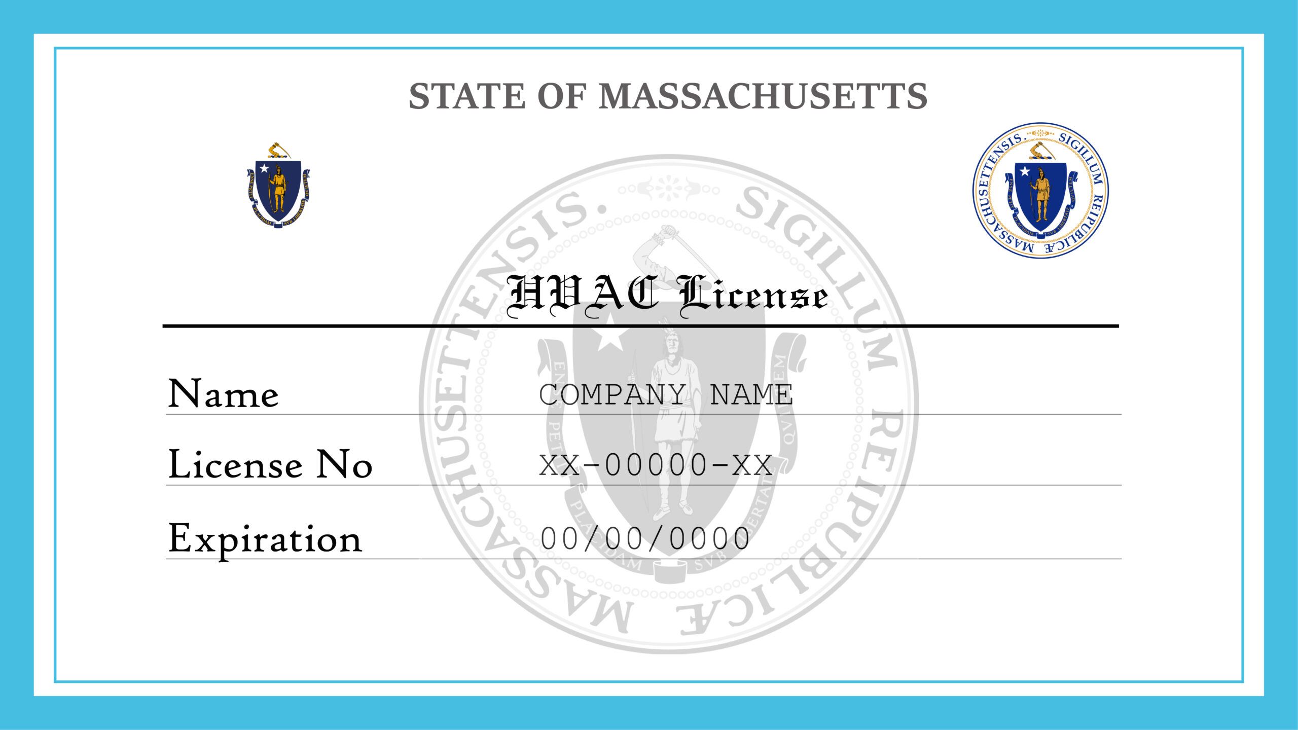 Massachusetts HVAC License License Lookup
