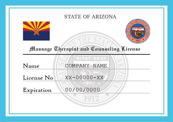 Arizona Massage Therapist License