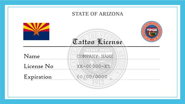Arizona Tattoo License