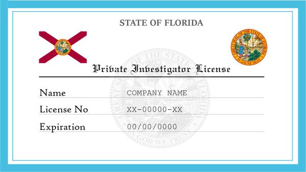 Florida Private Investigator License