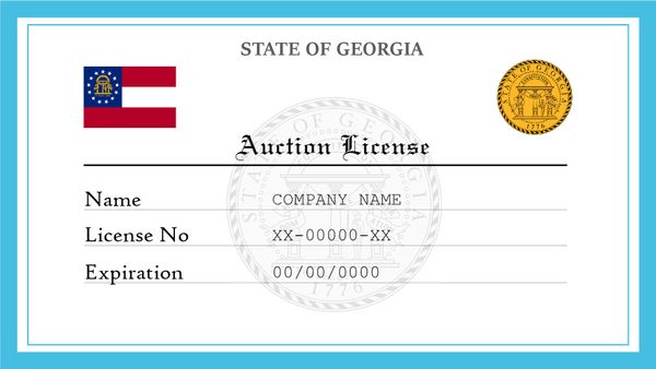 Georgia Auction License