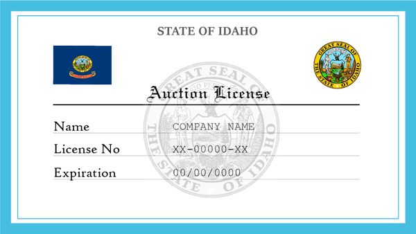 Idaho Auction License