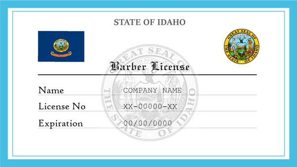 Idaho Barber License