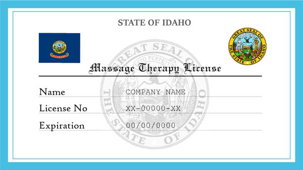 Idaho Massage Therapy License
