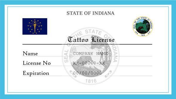 Indiana Tattoo License