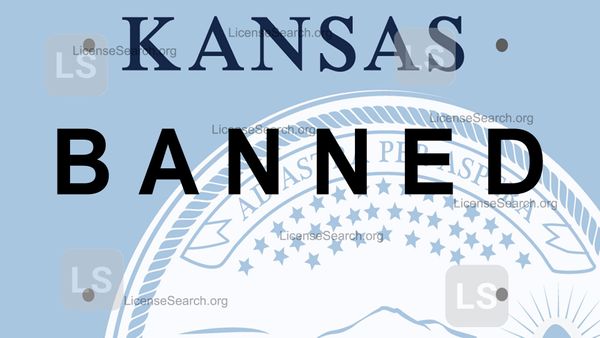 Kansas Banned License Plate