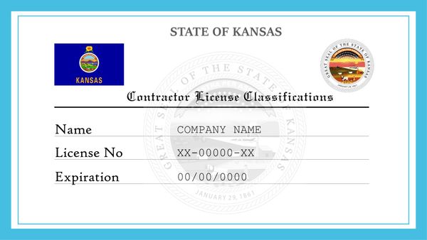 Kansas Contractor License Classifications
