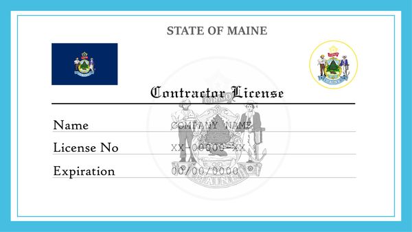 Maine Contractor License
