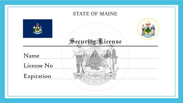 Maine Security License