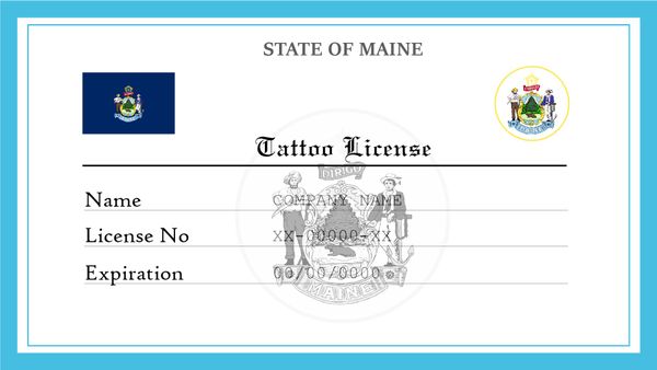 Maine Tattoo License
