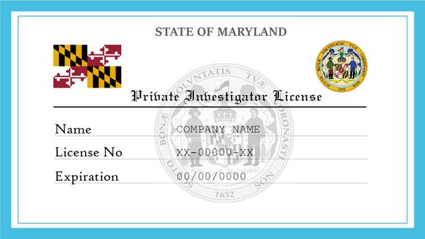 Maryland Private Investigator License
