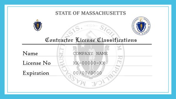 Massachusetts Contractor License Classifications