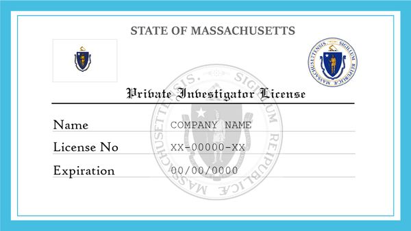 Massachusetts Private Investigator License