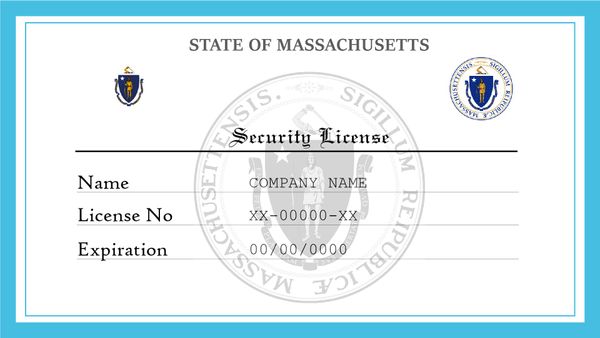 Massachusetts Security License