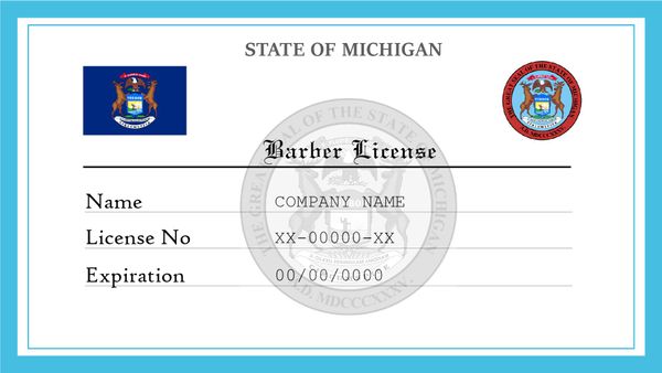 Michigan Barber License