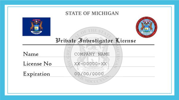 Michigan Private Investigator License