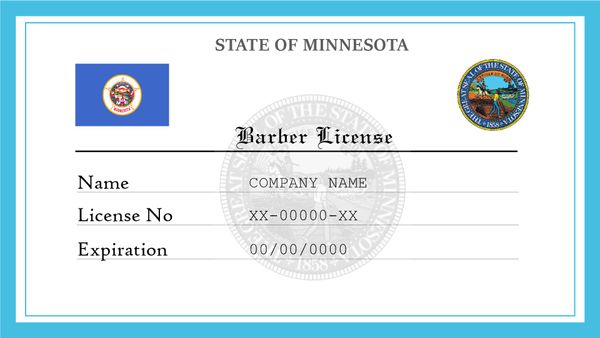Minnesota Barber License