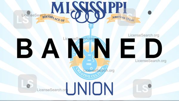 Mississippi Banned License Plates