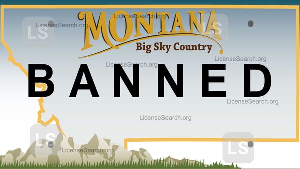 Montana Banned License Plates