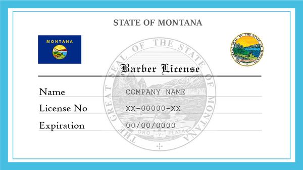 Montana Barber License