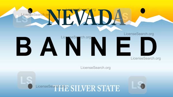Nevada Banned License Plates