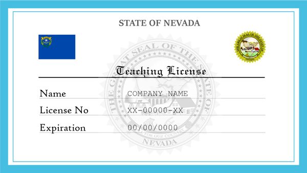 Nevada Teaching License