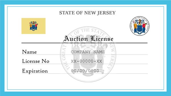 New Jersey Auction License