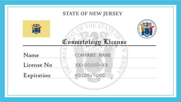 New Jersey Cosmetology License
