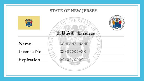 New Jersey HVAC License