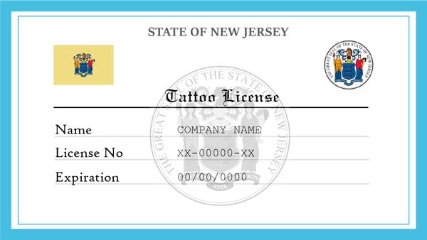 New Jersey Tattoo License