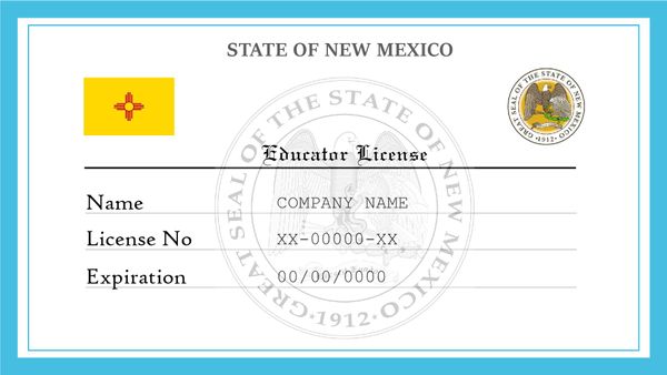 New Mexico Teacher License
