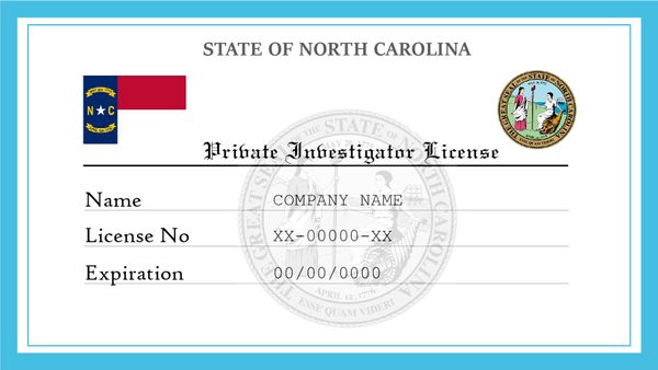 North Carolina Private Investigator License