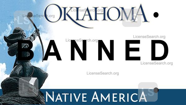 Oklahoma Banned License Plates