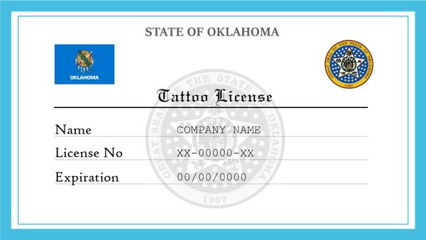 Oklahoma Tattoo License
