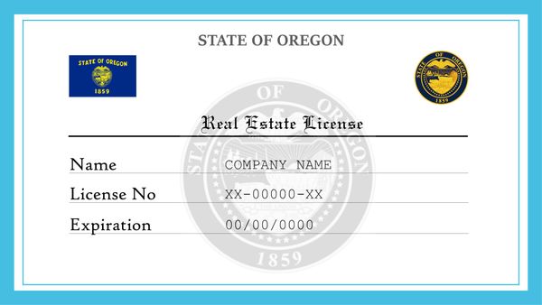 Oregon Real Estate License